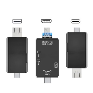 Cititor de Carduri de memorie SD, MicroSD/TF cu USB, USB Type-C 3.1, Micro USB - Img 6