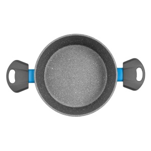 Cratita antiaderenta din ceramica cu diametrul de 20cm, Culoare Gri - Img 2