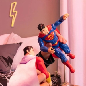 Figurina Superman, cu detalii realiste si capa textila, dimensiune 30cm - Img 4