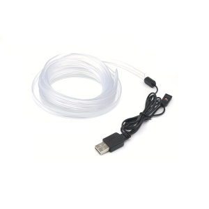 Fir RGB lumina ambientala auto, Lungime 2m, Alimentare cu mufa USB, 7 culori - Img 1