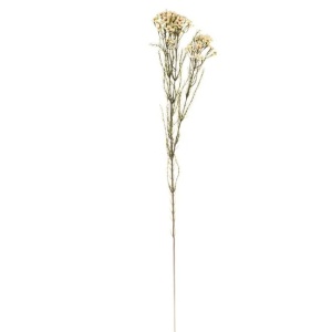 Flori artificiale cu tulpina lunga, in nuante calde, 79 cm, alb - Img 2