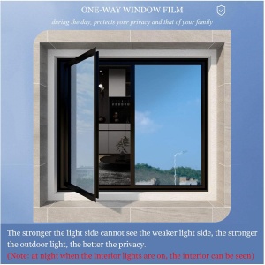 Folie pentru geamuri cu protectie UV, Efect de oglinda, Dimensiune 300x60 cm - Img 4
