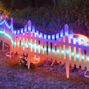 Gardulet Decorativ cu 288 LED-uri, 280x29cm, Interconectabil, Lumina Alba Calda/Multicolora - Img 9