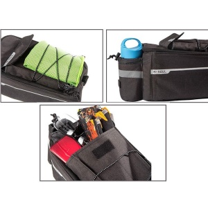 Geanta Termica pentru bicicleta, 3 Compartimente, Capacitate 9L, Negru - Img 13