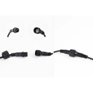 Ghirlanda Luminoasa cu 10 Becuri LED Mate, 10m Lungime, Cablu Negru, de Exterior, Lumina Calda - Img 14