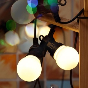 Ghirlanda luminoasa cu 10 Becuri LED Mate - Lungime 10m - lumina Calda - Img 2