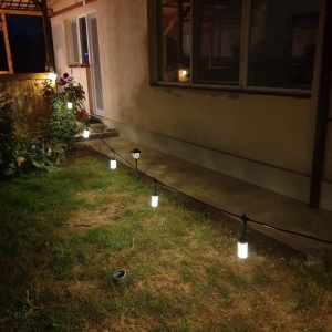 Ghirlanda luminoasa pentru exterior - Lungime 10 metri 10 becuri - Lumina alb cald - Img 7