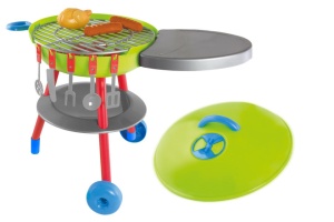 Grill Barbecue de jucarie Mochtoys, cu blat de lucru - Img 2