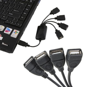 Hub USB 2.0 cu 4 port-uri,Calitate Premium,Negru - Img 3