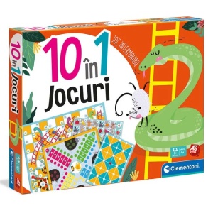 Joc de societate „10 in 1 jocuri”, clasice si educative, varsta 4+ ani