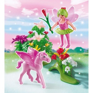 Jucarie Zana primaverii si calul inaripat cu accesorii Playmobil - Img 4