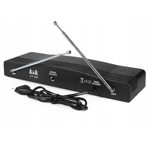 Kit karaoke cu 2 microfoane si statie inclusa, Negru - Img 3