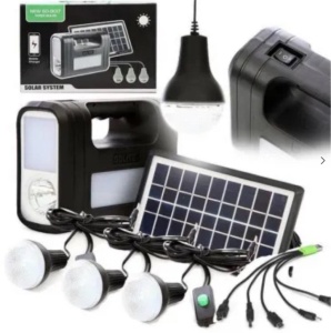 Kit solar GD-Lite 8017 dotat cu dispozitive USB cu 3 becuri LED + acumulator de mare capacitate - Img 3
