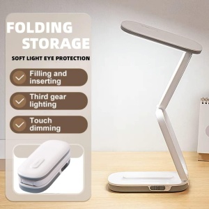 Lampa de birou LED, Cablu USB, Putere 5W, 3 moduri de iluminare, Alb - Img 2