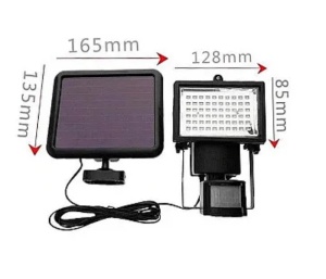 Lampa LED cu panou solar, 60 LED, senzor de miscare, 15W - Img 3