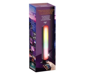 Lampă LED USB, cu Lumină Colorată si Telecomandă, plastic, 4×3.5 ×24.5cm - Img 1
