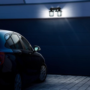 Lampa solara dubla model JD-2217 cu 192 LED COB pentru grădină și terasă - Img 10