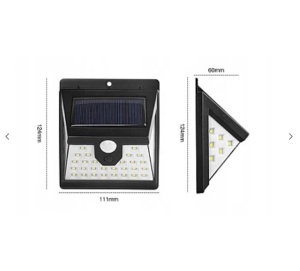 Lampa solara SMART 40 LED cu senzor de lumina si miscare, cu lumina din 3 directii - Img 4