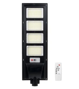 Lampa solara stradala 4 casete 1254 LED, Putere 400W, Senzor de lumina, miscare si telecomanda - Img 2