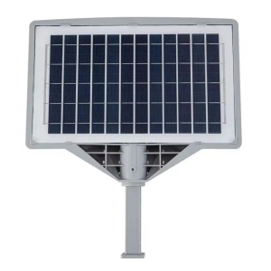 Lampa solara stradala cu telecomanda, JG-712, 6.5W, 12 cadrane, 108 LED-uri, 6000K, 10000lm, cu suport si senzor de miscare, 31x19 cm, gri - Img 7