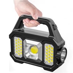Lanterna solara LED cu COB lateral, 5W, 6 moduri de iluminare, portabila, cu maner, multifunctionala - Img 10
