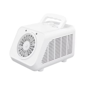 Masina electrica de facut baloane din sapun, lumini LED, 2 viteze, 200ml, 12000 de baloane/min, 12x13x19cm, negru/alb - Img 7