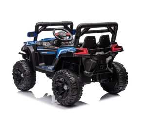 Masina Electrica pentru copii, model Teren Off Road, 12V, 9 luni–3 ani, 30 kg, negru-bleu - Img 6