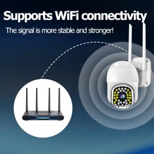 Mini camera de supraveghere CCTV IP PTZ WiFi de 2.5, IP66, wireless, infrared, rotatie 355°, alba - Img 7