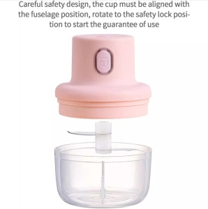 Mini tocator electric pentru alimente, Putere 45W, Capacitate 250 ml, Incarcare USB - Img 6