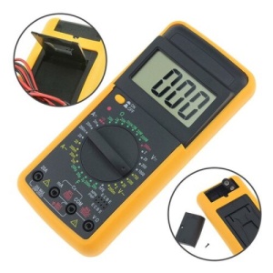 Multimetru digital DT-9205A cu carcasa antisoc, cu 2 sonde de testare - Img 5