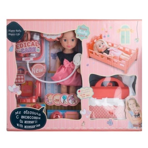 Papusa medic cu accesorii incluse, varsta 3+ ani, 56.5x11x45cm, multicolor - Img 3