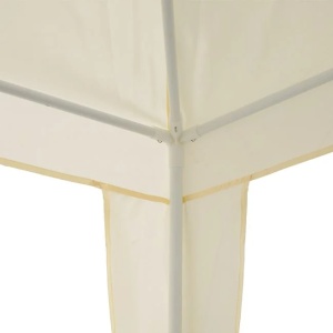 Pavilion de gradina Ecru, Dimensiune 2.4x2.4x3m, Cadru metalic, Copertina pentru umbra, Ideal evenimente outdoor - Img 4