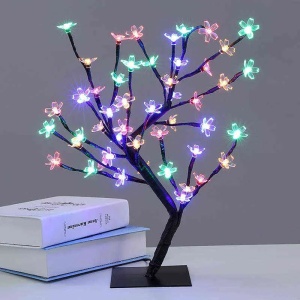 Pomisor cu flori de cires iluminate cu 36 LED-uri, Inaltime 40cm, Lumina alba cald, rece sau multicolor - Img 4