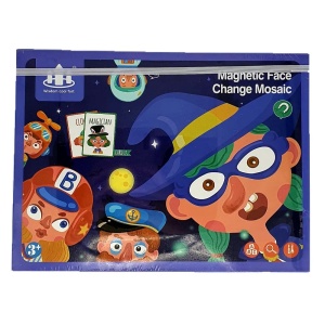 Puzzle magnetic Vrajiroare, cu 12 roluri diferite, din lemn, pentru copii 3 ani+, 27x20x4 cm, multicolor - Img 5