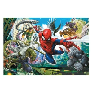 Puzzle Spiderman & Eroi, 300 Piese, Imagine cu Supereroi în Acțiune - Img 2