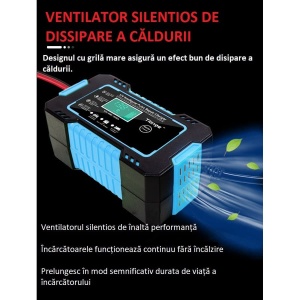 Redresor auto smart 12V 6A Max 2-100Ah, Auto/Moto, Incarcare Rapida - Img 4