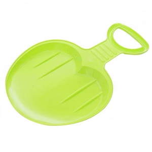 Sanie cu maner, pentru copii 3+ ani, ABS, 52x34cm, albastru/rosu/verde - Img 3