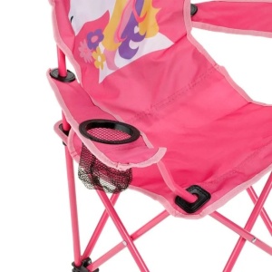 Scaun Camping pentru Copii, Pliabil, Model Unicorn, cu Husa 36x36x75cm, Fucsia - Img 3
