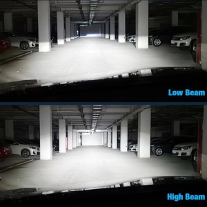 Set 2 becuri auto LED H7 cu lupa si ventilator, CANBUS fara eroare in bord, Putere 150W, Lumina alb-rece 6500K - Img 6
