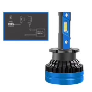 Set 2 becuri LED D2S, BGR10, Canbus, conversie Xenon LED, 6500K, 10000LM - Img 2