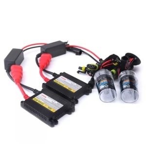 Set 2 Becuri Xenon H7 6000K cu Balast Slim Premium - Alb-Rece, 12V, 55W - Img 1