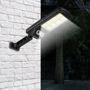 Set 2 x lampi solare stradale cu 8 cadre, 30W 160 LED-uri, Senzor de lumina si miscare - Img 4