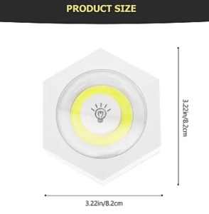 Set 3 Lampi Hexagonale LED Cob cu telecomanda si Butoane individuale - Img 7