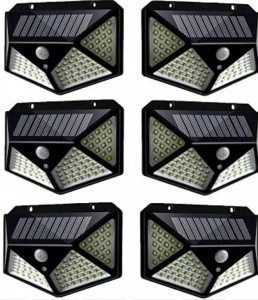 Set 6 Lampi Solare ULTRA 100 LED cu Senzor de Miscare si Lumina 3 Moduri ILUMINARE - Img 1