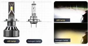 Set cu 2 becuri LED H7, Canbus, 120W, 6000LM, IP68, fara eroare, lumina alb-rece - Img 2