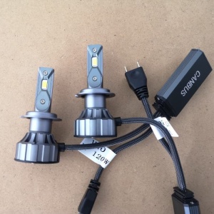 Set cu 2 becuri LED H7, Canbus, 120W, 6000LM, IP68, fara eroare, lumina alb-rece - Img 5