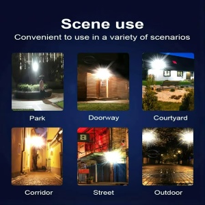 Set cu 2 lampi solare cu 8 cadrane 160 LED COB, senzor de miscare, lumina si telecomanda - Img 7