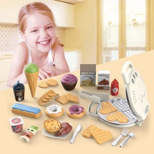 Set de joaca aparat pentru vafe, cu ingrediente, lumina si sunet - Img 3