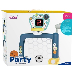 Set de jocuri sportive pentru copii 3 in 1, Golf, Fotbal si Baschet - Img 3