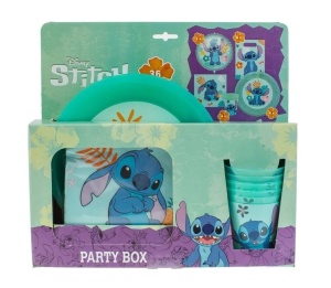 Set de Petrecere, model Lilo si Stitch, 36buc, albastru - Img 6